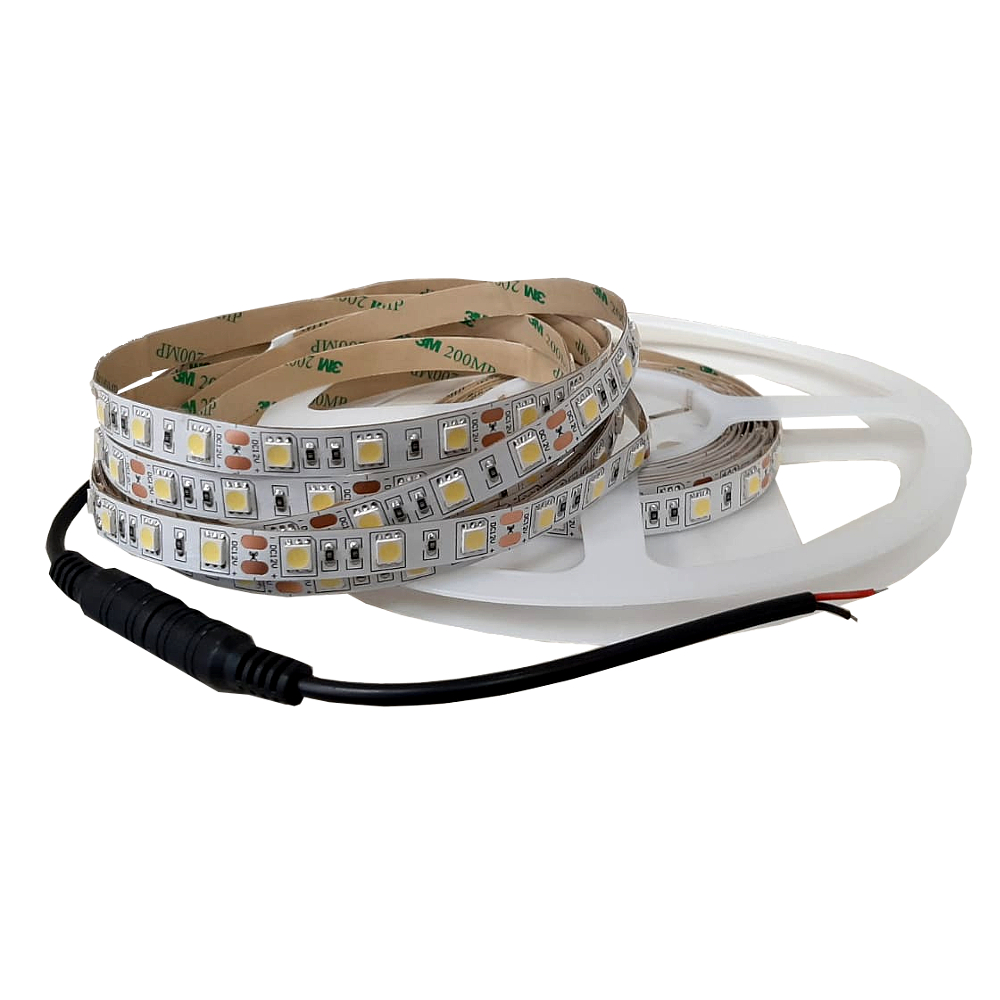 Striscia LED 12V 14,5W/m DC SMD5050 60LED/m 5m IP20 serie PRO