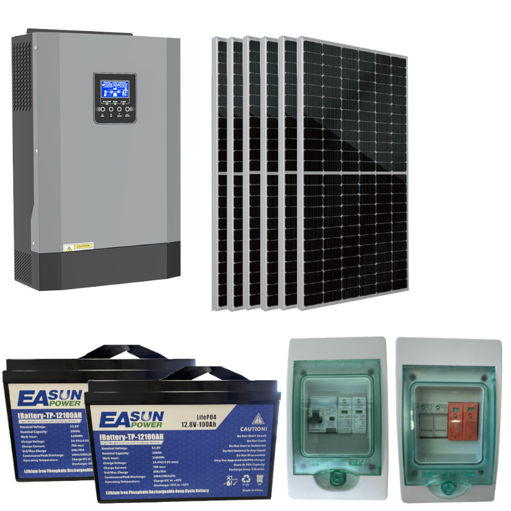 Kit Fotovoltaico da 3,5 Kw con accumulo da 2.4 kWh